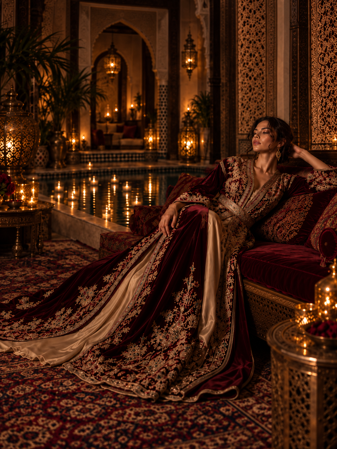 Fassia Moroccan couture caftan